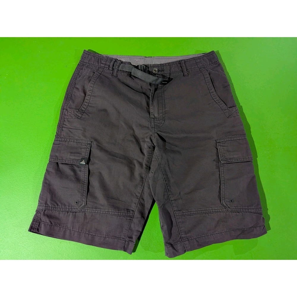 Prana Men's Cargo Shorts Charcoal Gray Size Small Hiking‎ Outdoors